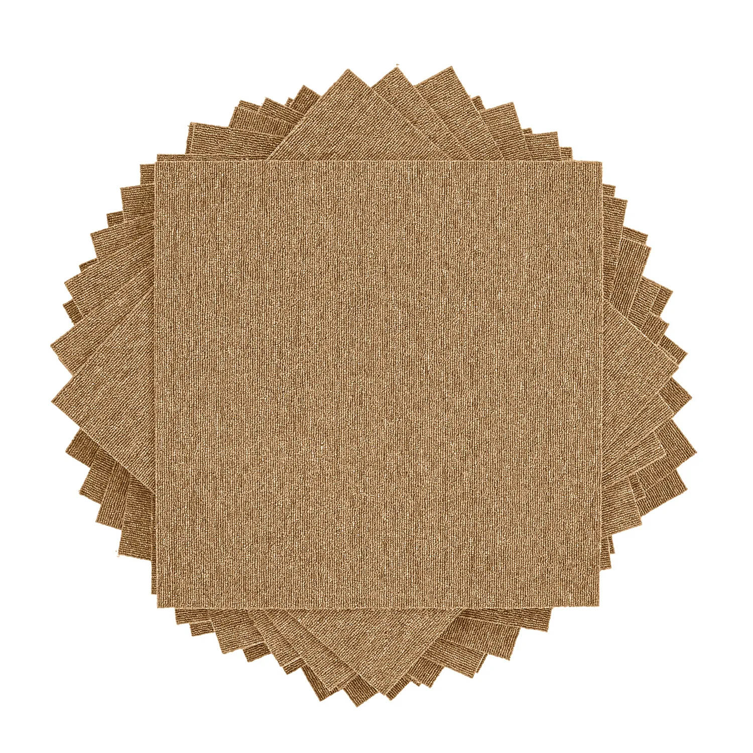 Padlószőnyeg - Almeria Textilcsempék 24 db (bézs)