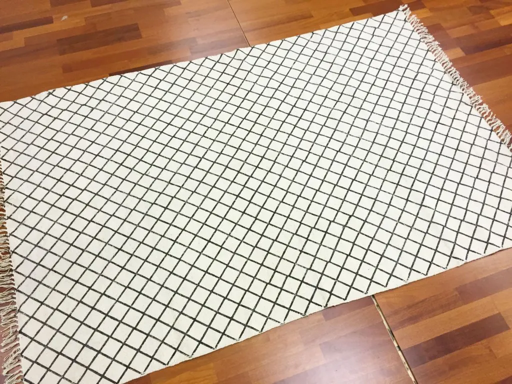 Trasmatta - Agadir (svart/vit)