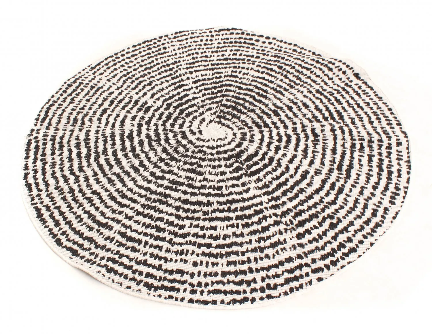 Kerek szőnyeg - Brussels Swirl (fekete)