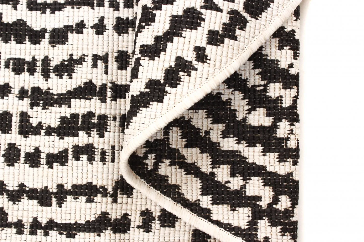 Kerek szőnyeg - Brussels Swirl (fekete)