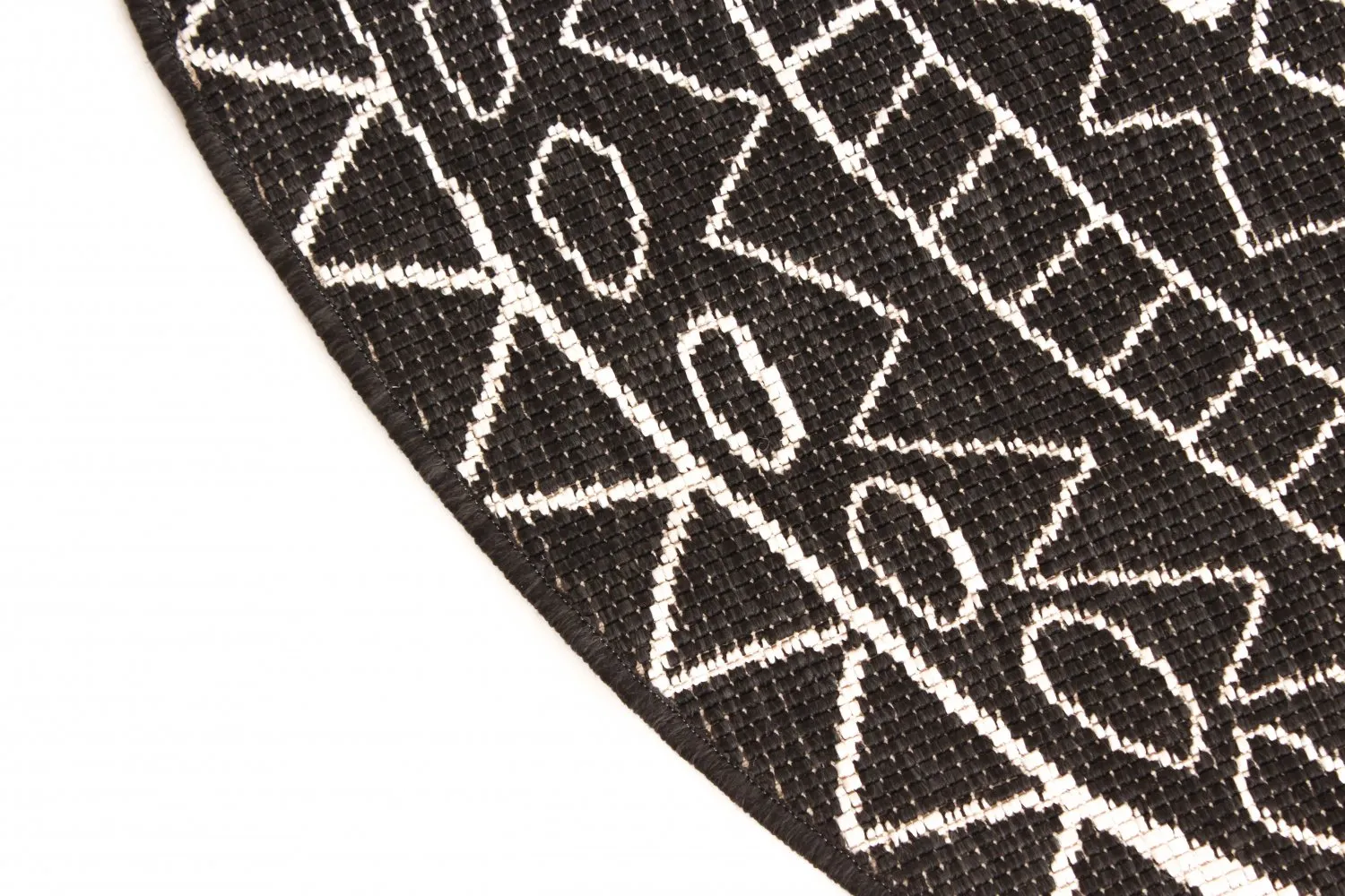 Kerek szőnyeg - Brussels Diamond (fekete)