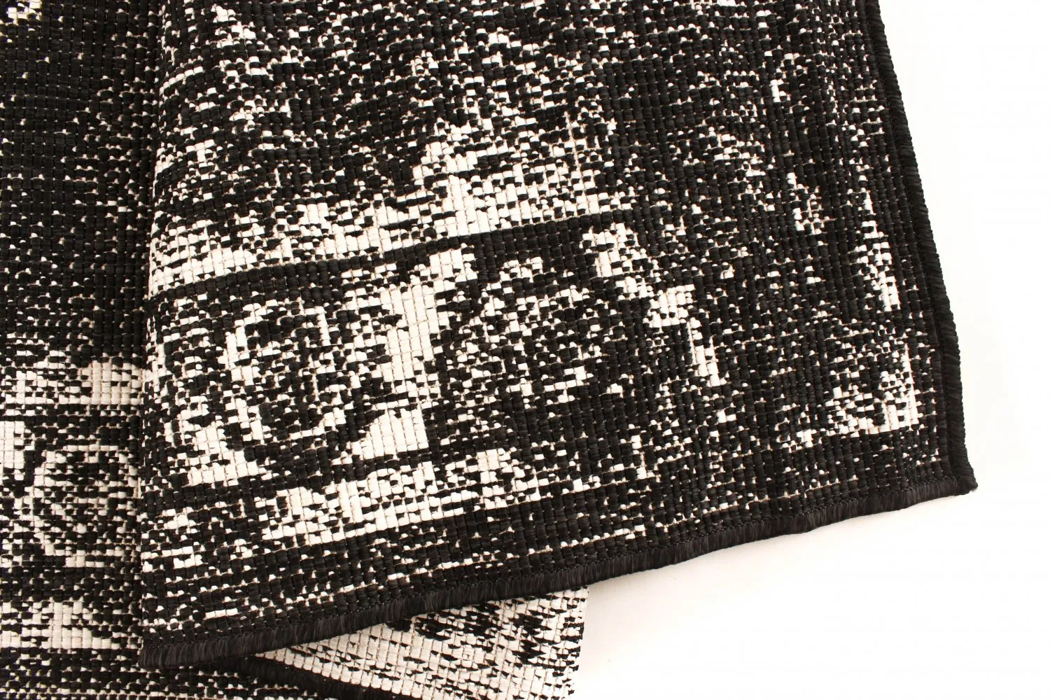 Beltéri és kültéri szőnyeg - Brussels Weave (fekete)