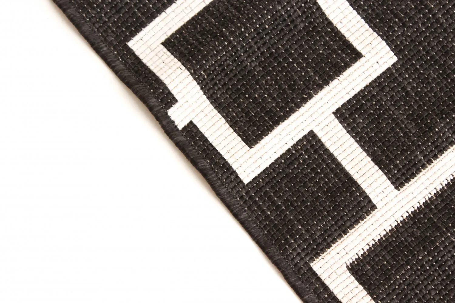 Beltéri és kültéri szőnyeg - Brussels Silver (fekete)