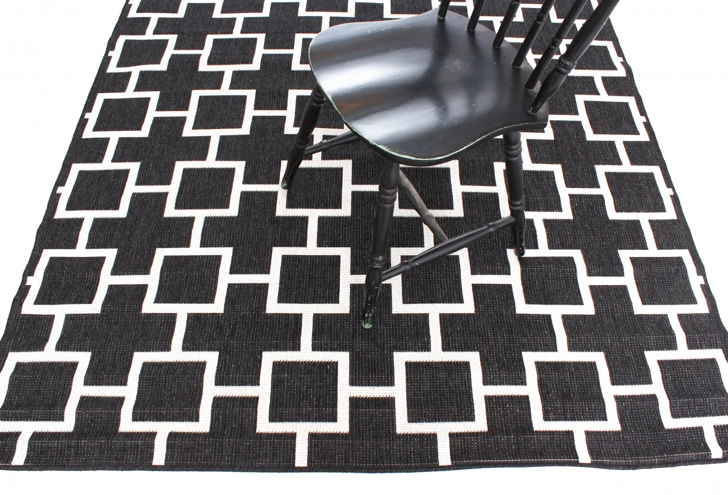 Beltéri és kültéri szőnyeg - Brussels Silver (fekete)