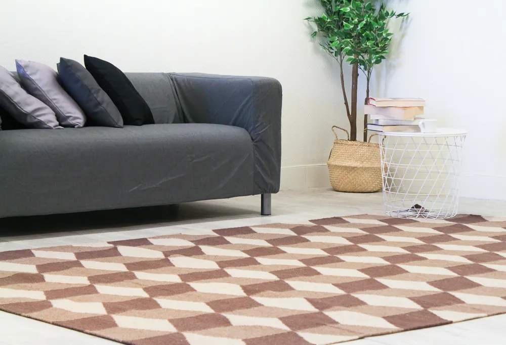 Gyapjúszőnyeg - Floriáda (bézs/barna)