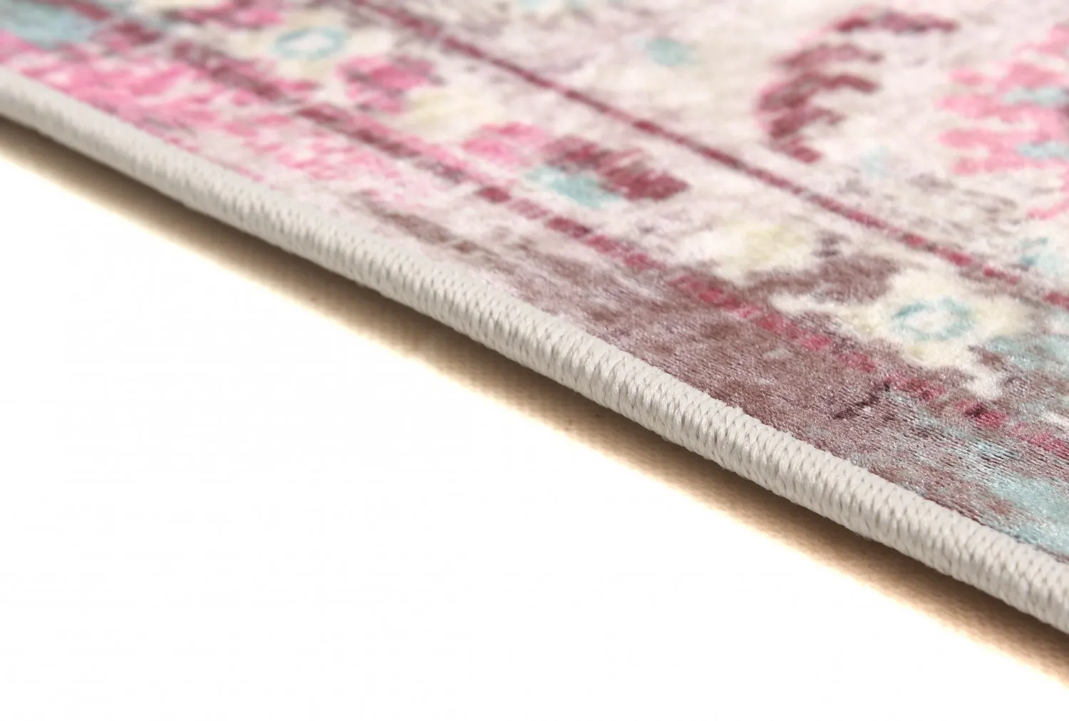 Kerek szőnyeg - Jedaida (rózsaszín/többszínű)