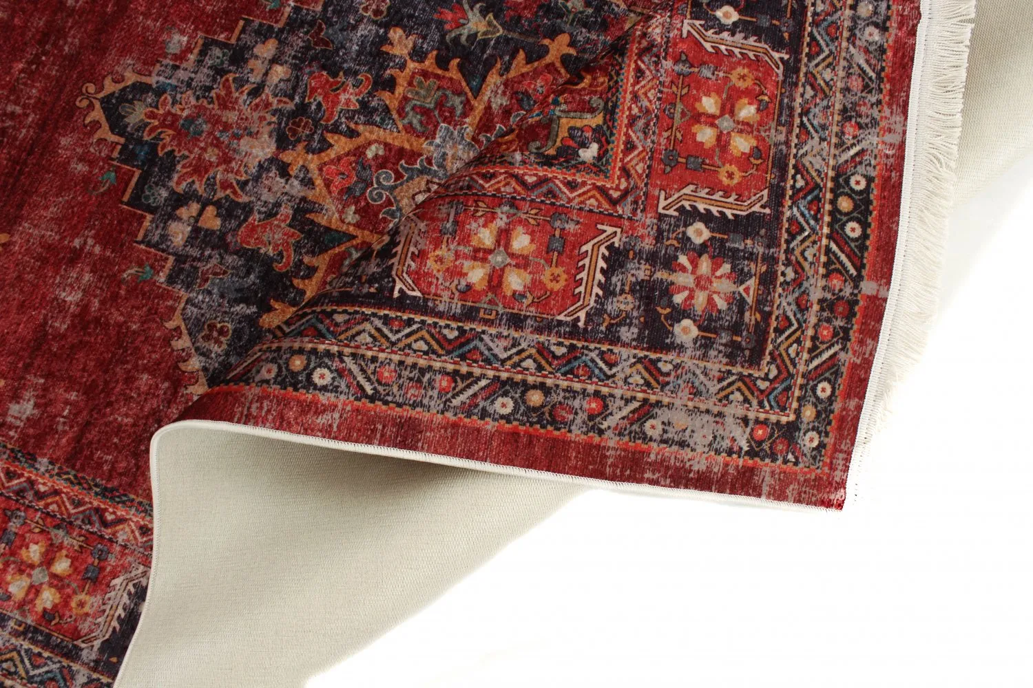 Wilton szőnyeg - Soussi (piros/többszínű)