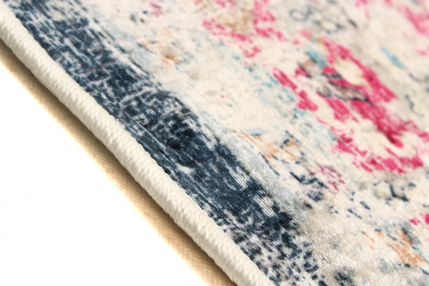 Wilton szőnyeg - Bouhjar (kék/rózsaszín/többszínű)