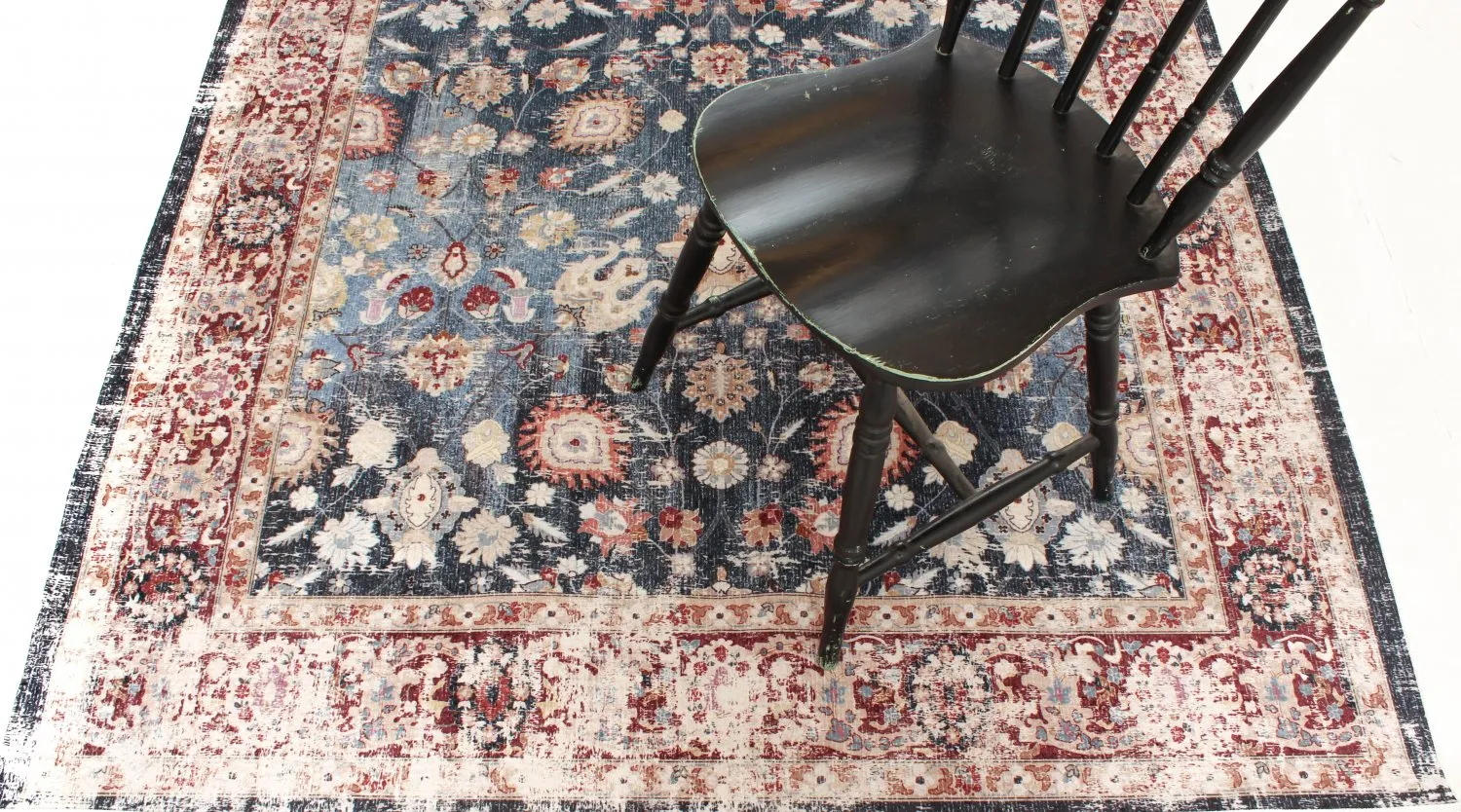 Wilton szőnyeg - Bouhjar (sötétkék/többszínű)