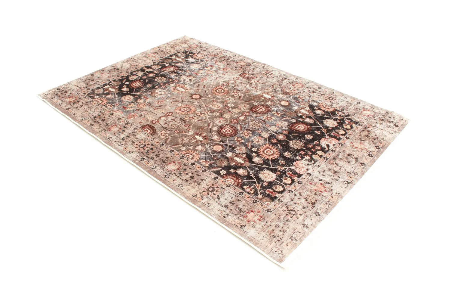 Kerek szőnyeg - Bouhjar (bezs/többszínű)