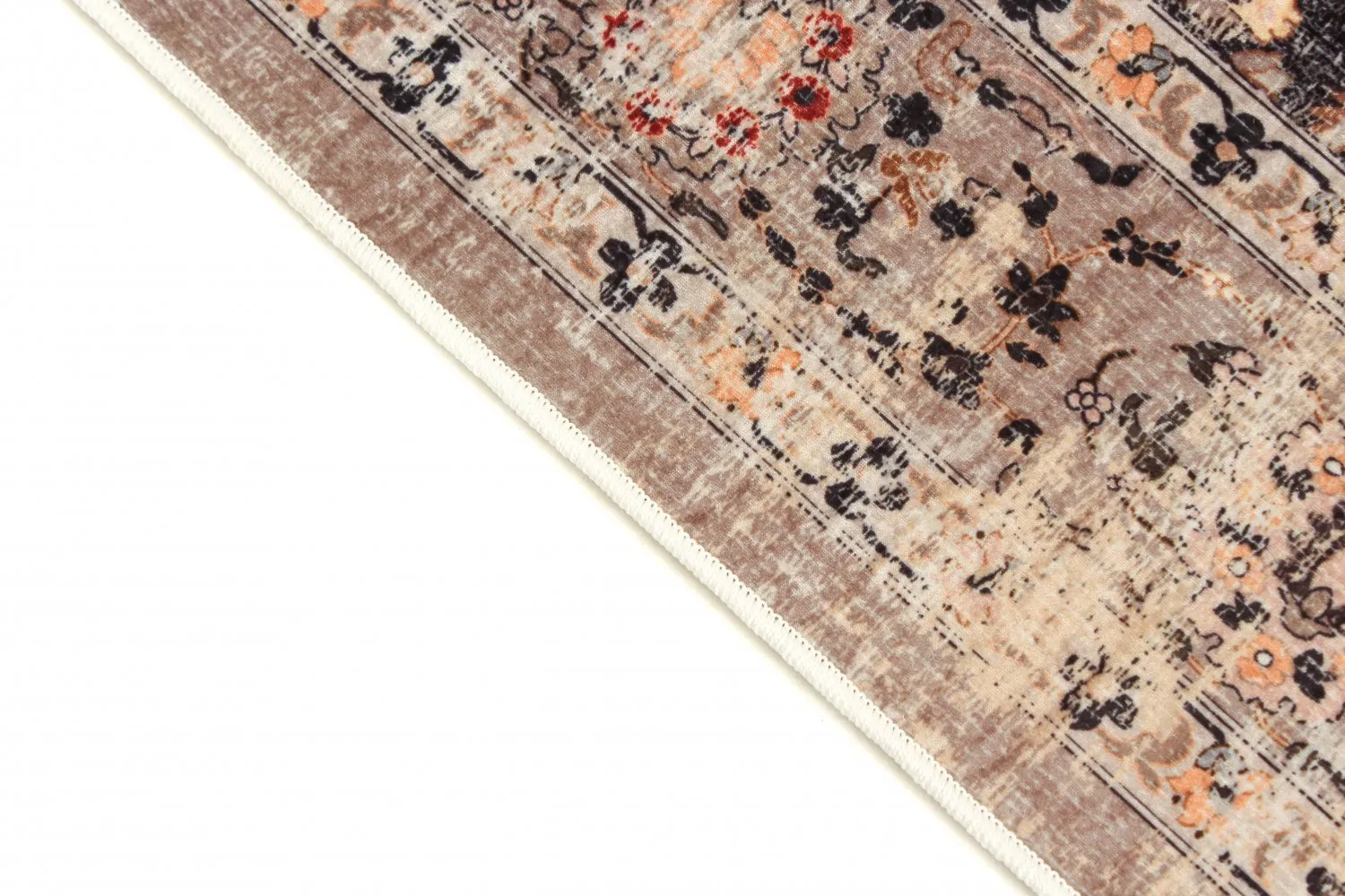 Kerek szőnyeg - Bouhjar (bezs/többszínű)