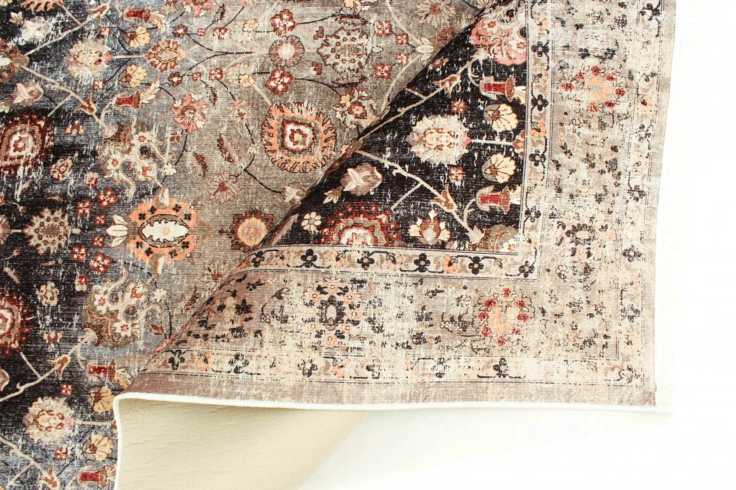 Kerek szőnyeg - Bouhjar (bezs/többszínű)