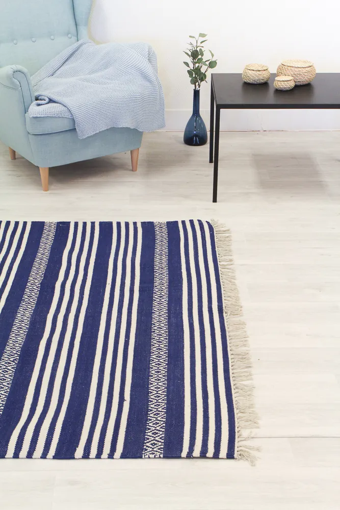 Rongyszőnyeg - Ystad (kék)