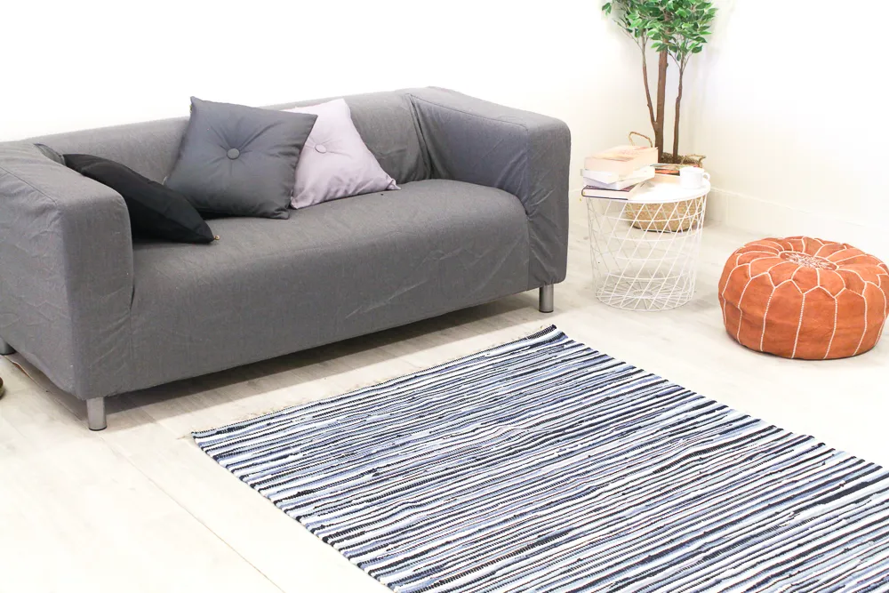 Rongyszőnyeg - Tulka (kék)