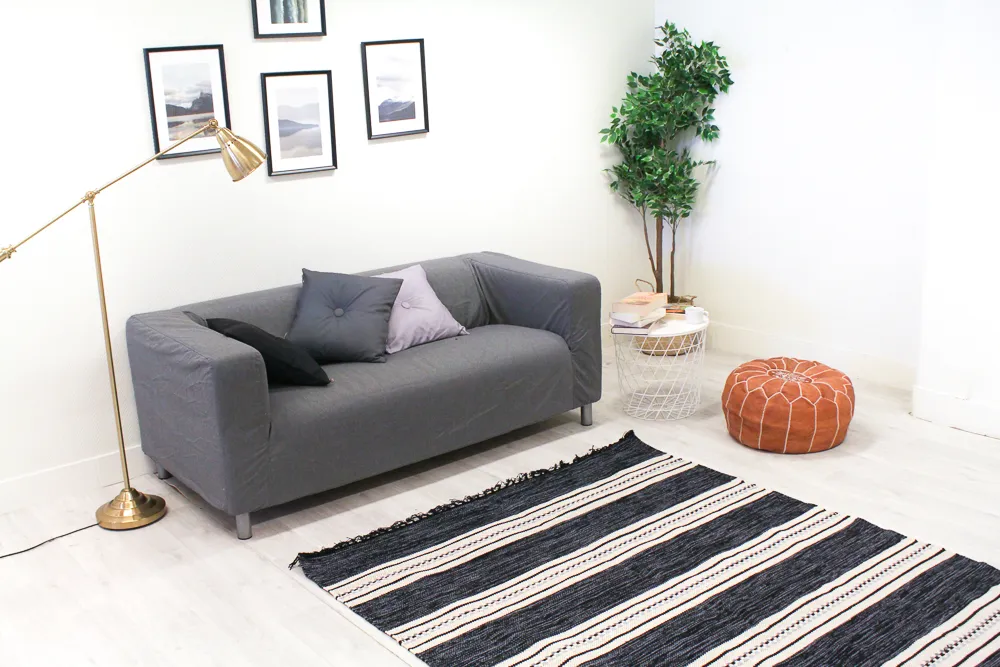 Rongyszőnyeg - Kajsa (fekete)