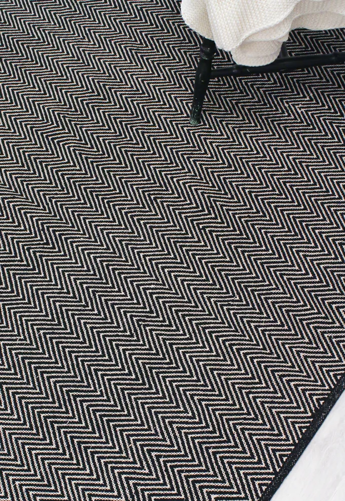 Rongyszőnyeg - Marina (fekete)