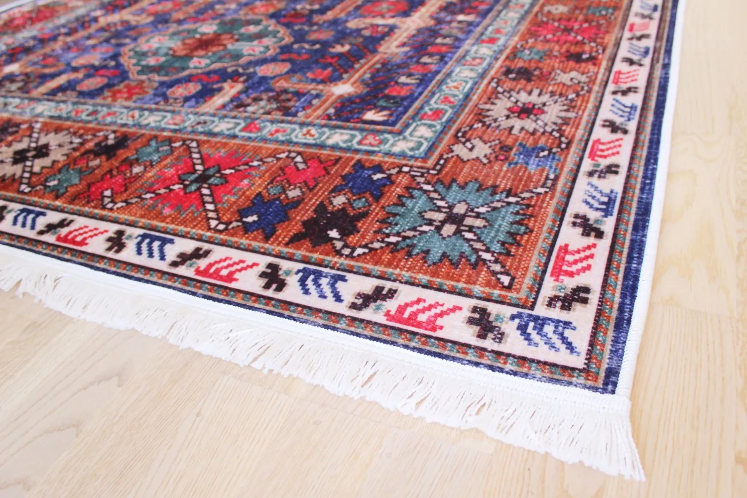 Wilton szőnyeg - Patnos (kék/többszínű)