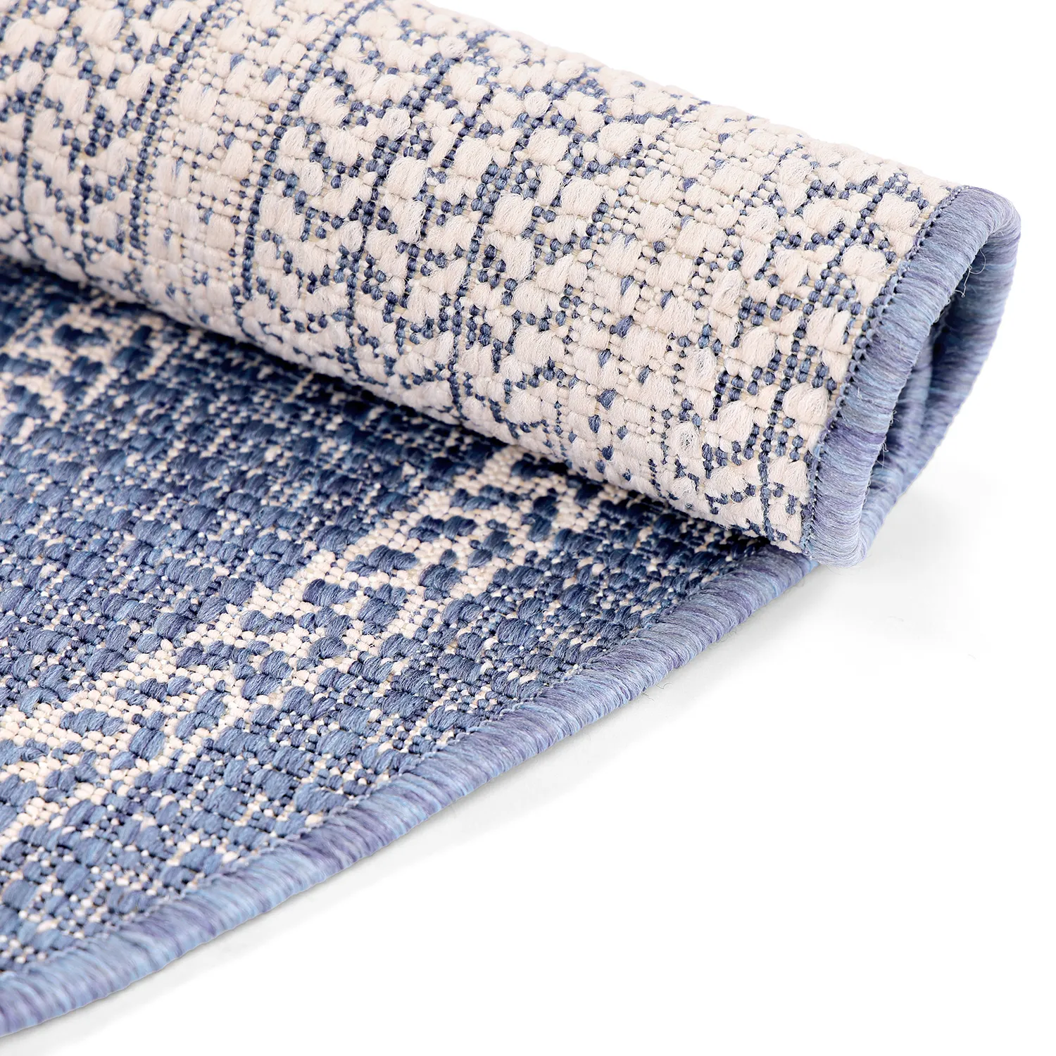 Kerek szőnyeg - Indoor/Outdoor Angus (kék)