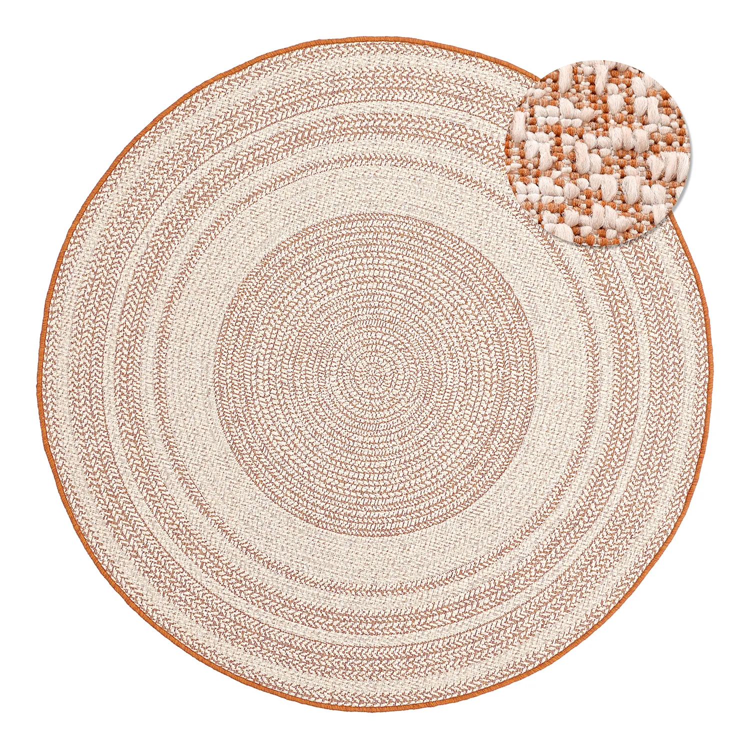 Kerek szőnyeg - Indoor/Outdoor Angus (piros)