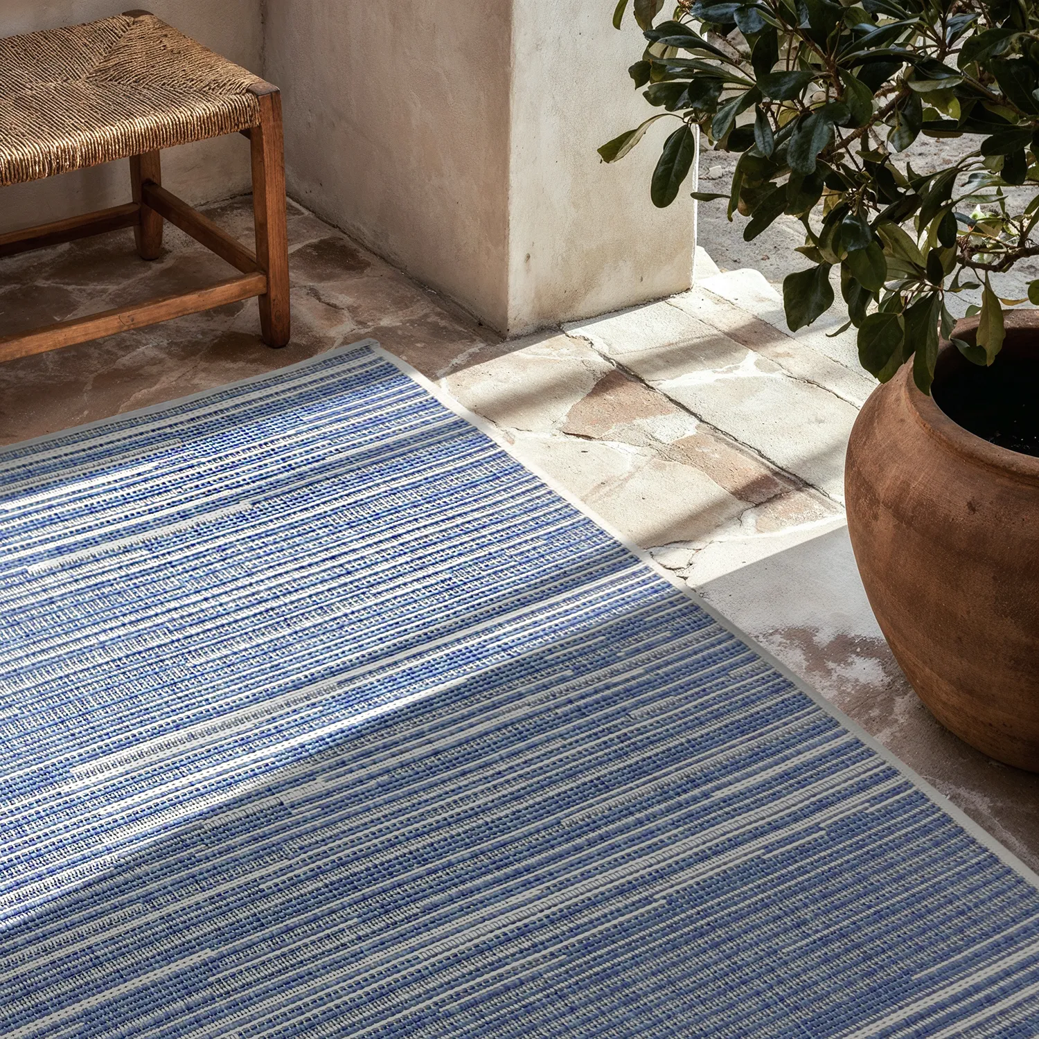 Beltéri és kültéri szőnyeg - utomhusmatta - Arcata (kék)