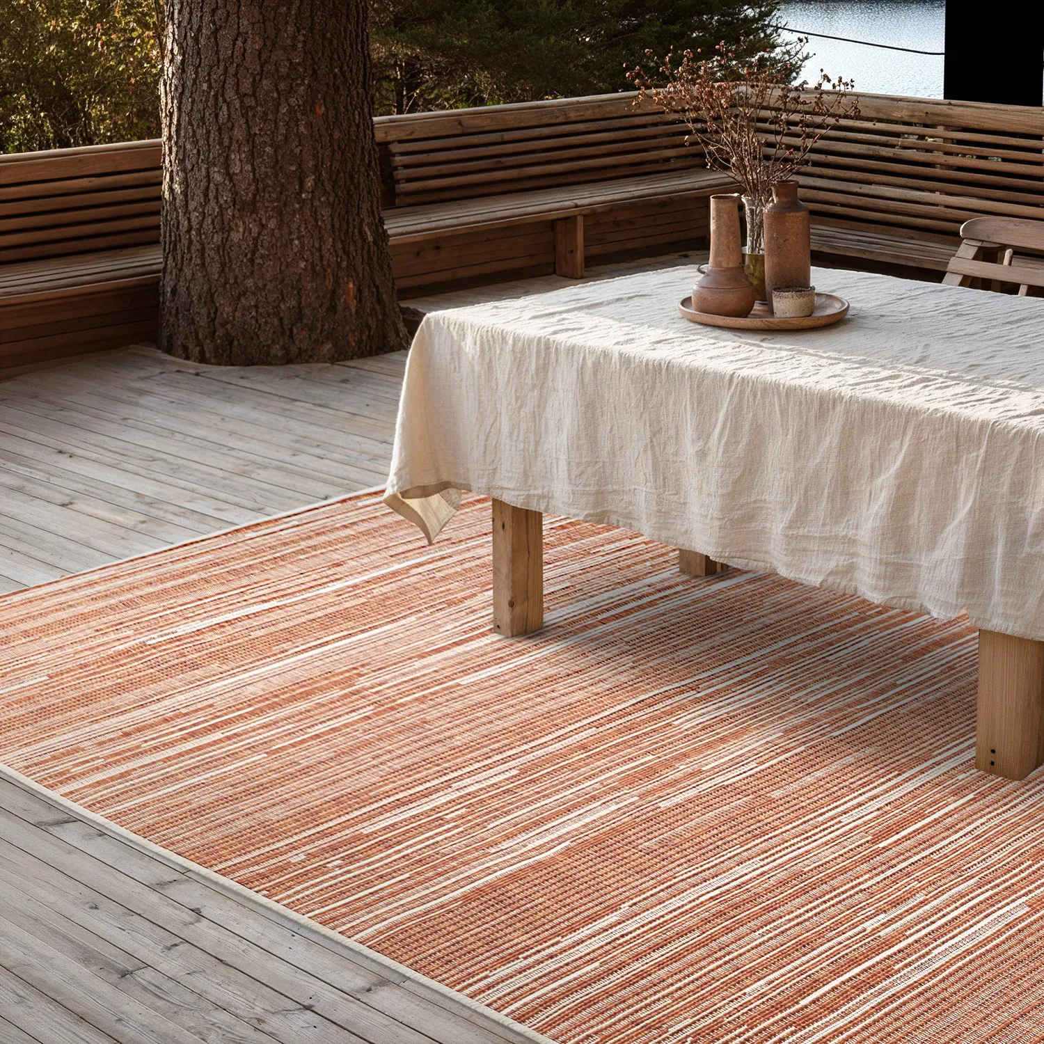 Beltéri és kültéri szőnyeg - utomhusmatta - Arcata (piros)