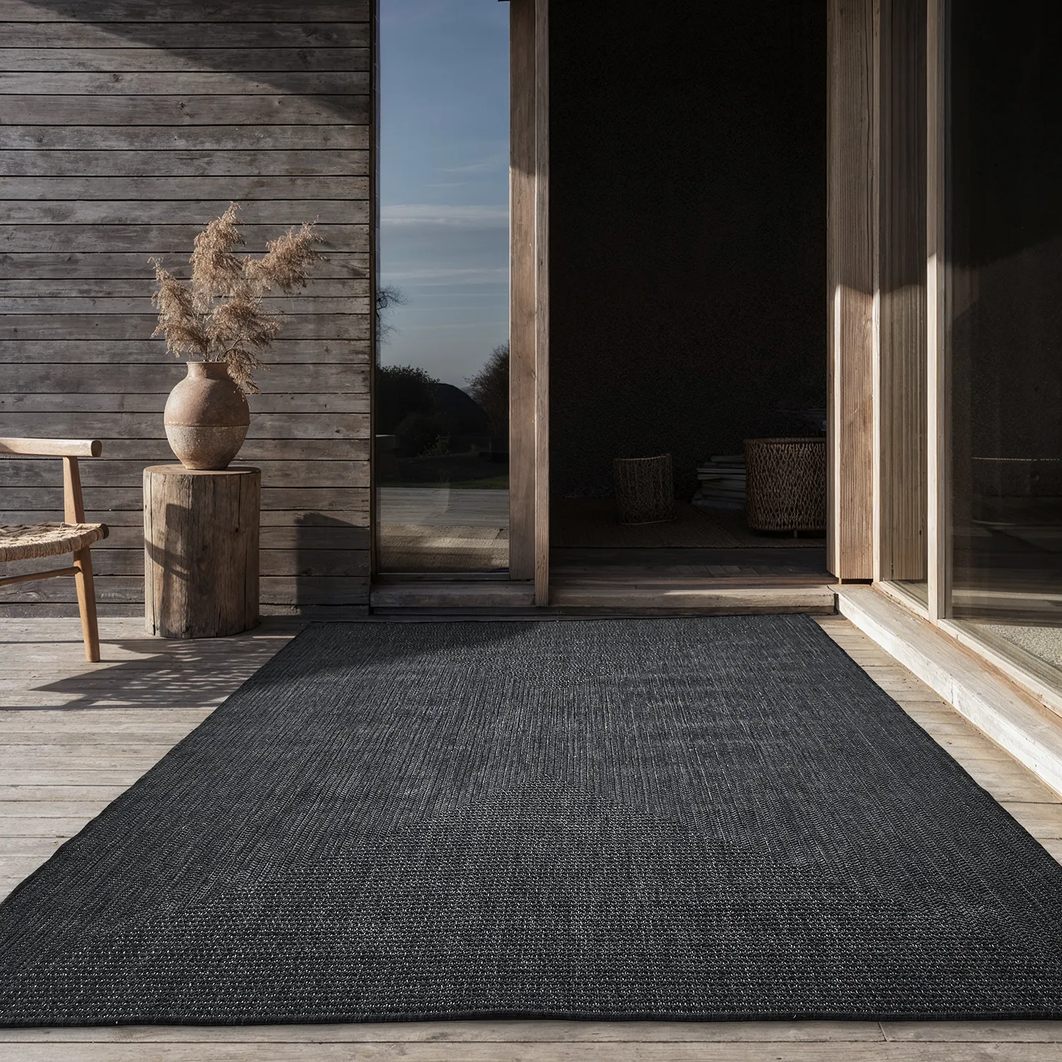 Beltéri és kültéri szőnyeg - utomhusmatta - Arlo (fekete)