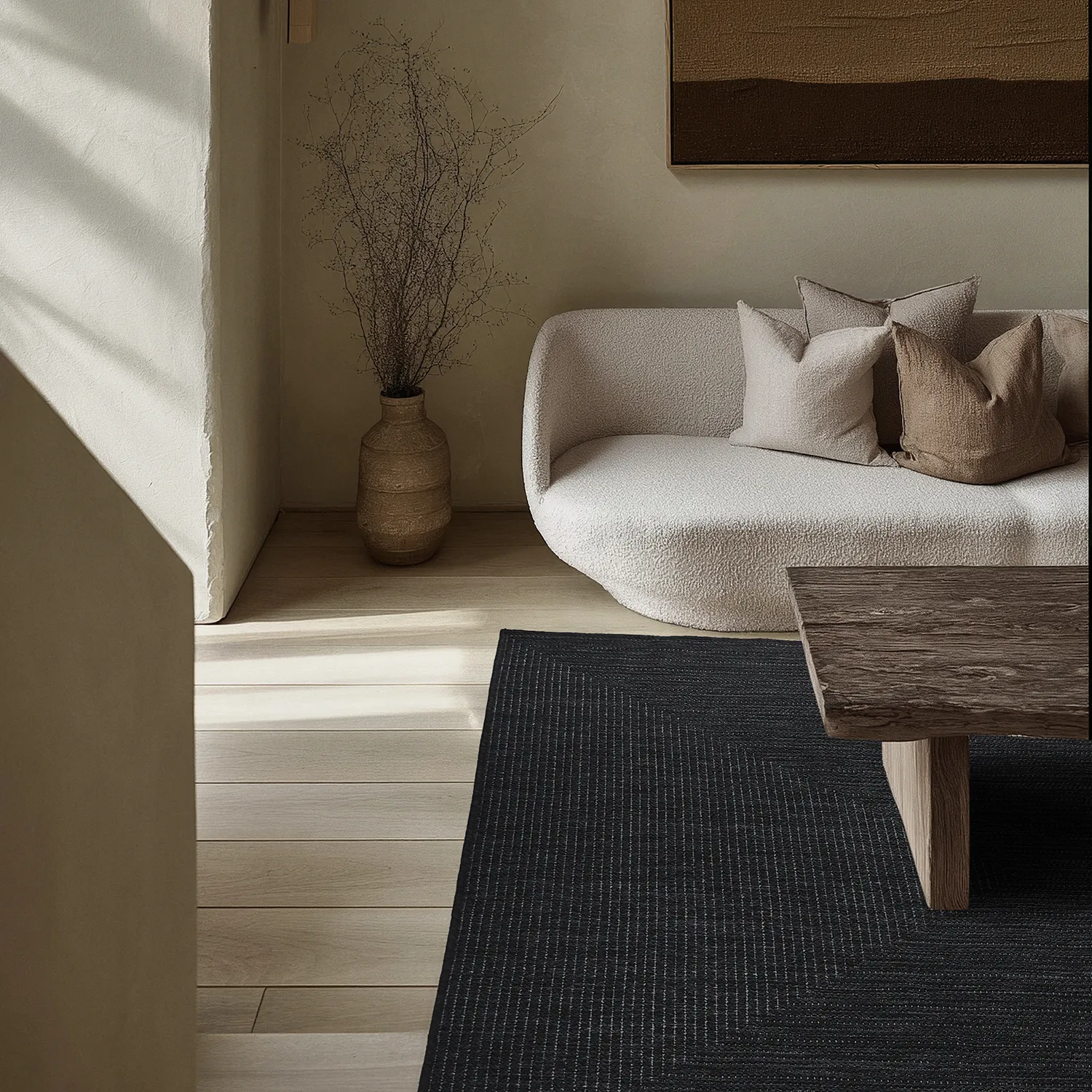 Beltéri és kültéri szőnyeg - utomhusmatta - Arlo (fekete)