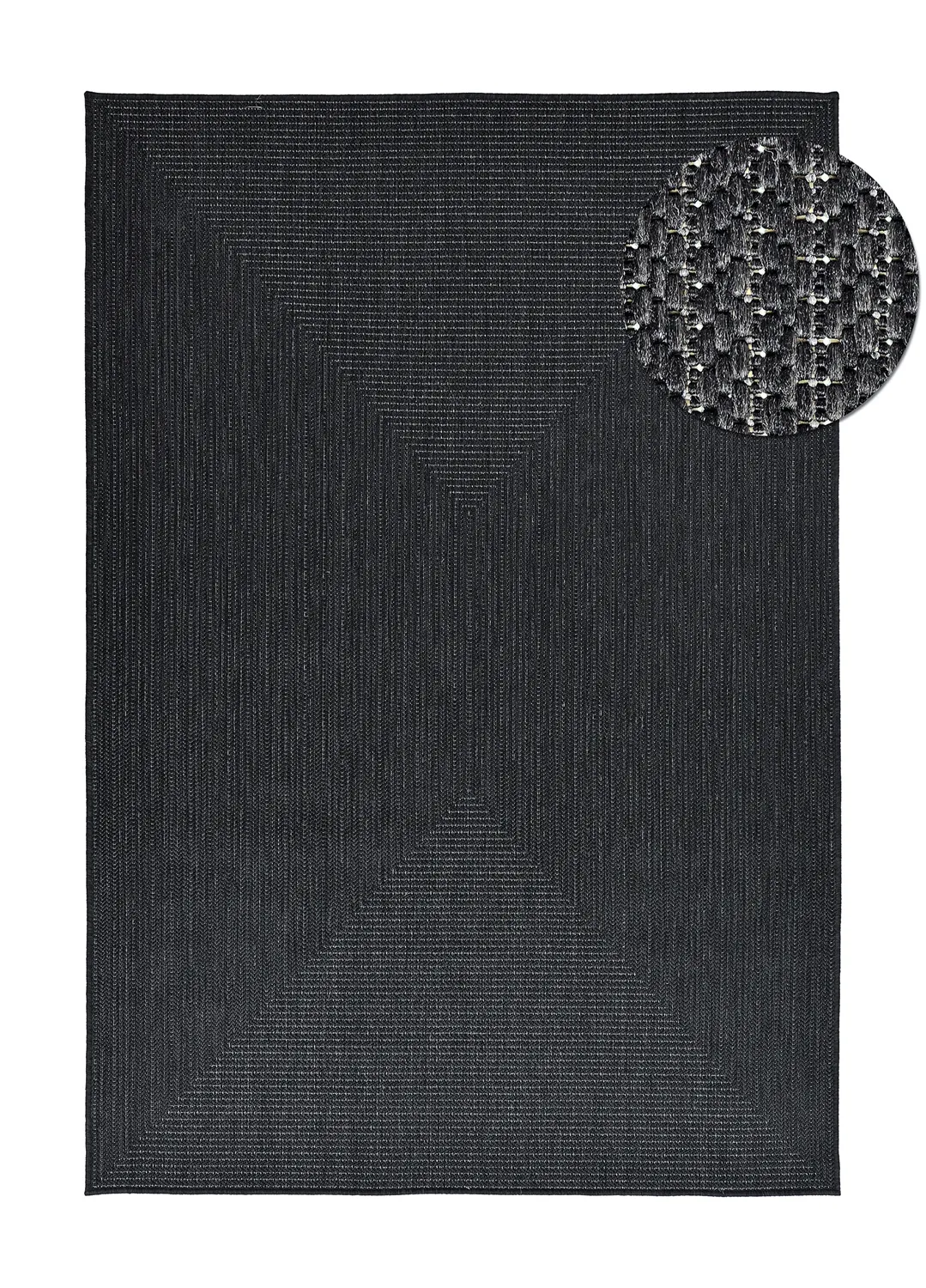 Beltéri és kültéri szőnyeg - utomhusmatta - Arlo (fekete)