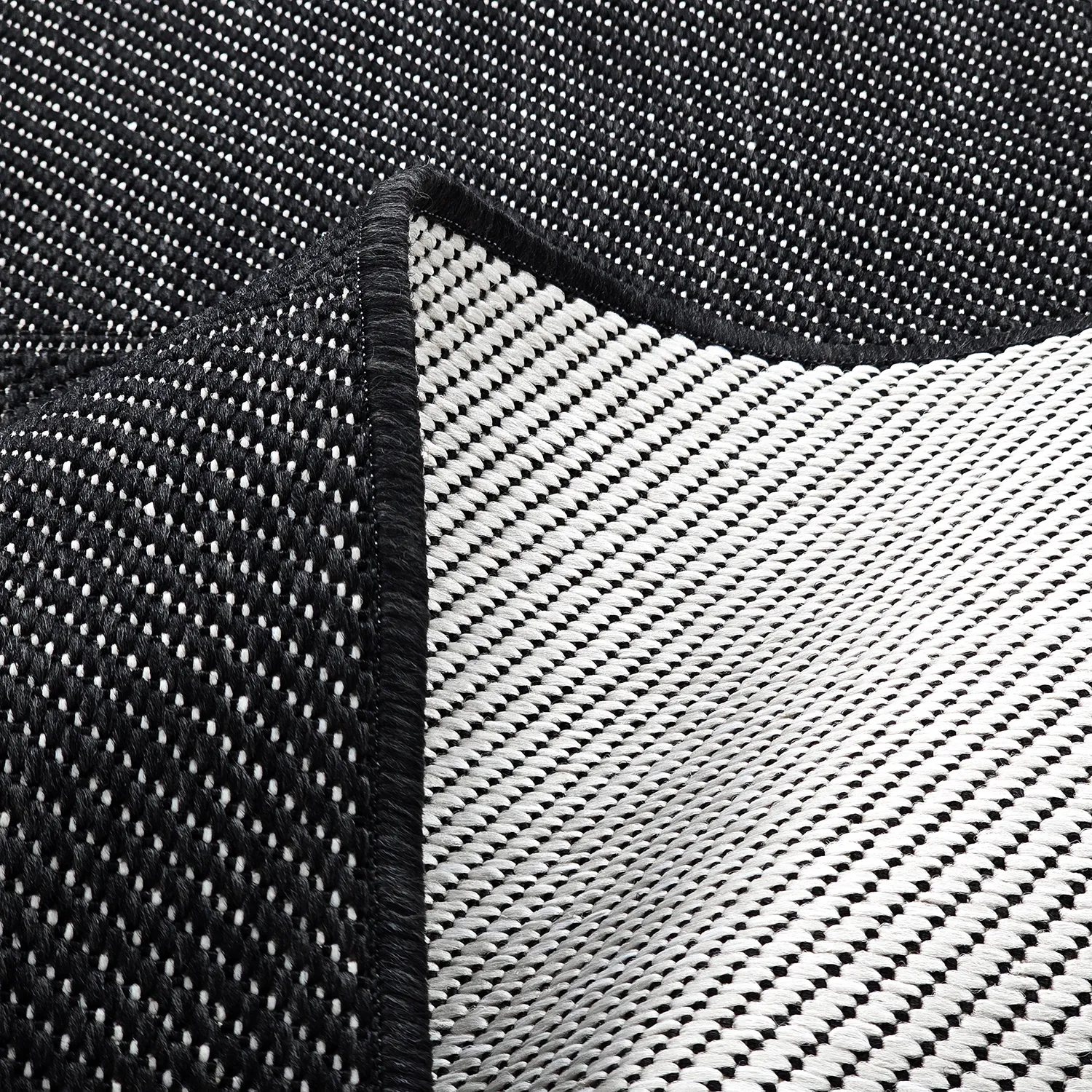 Beltéri és kültéri szőnyeg - utomhusmatta - Ava (fekete)