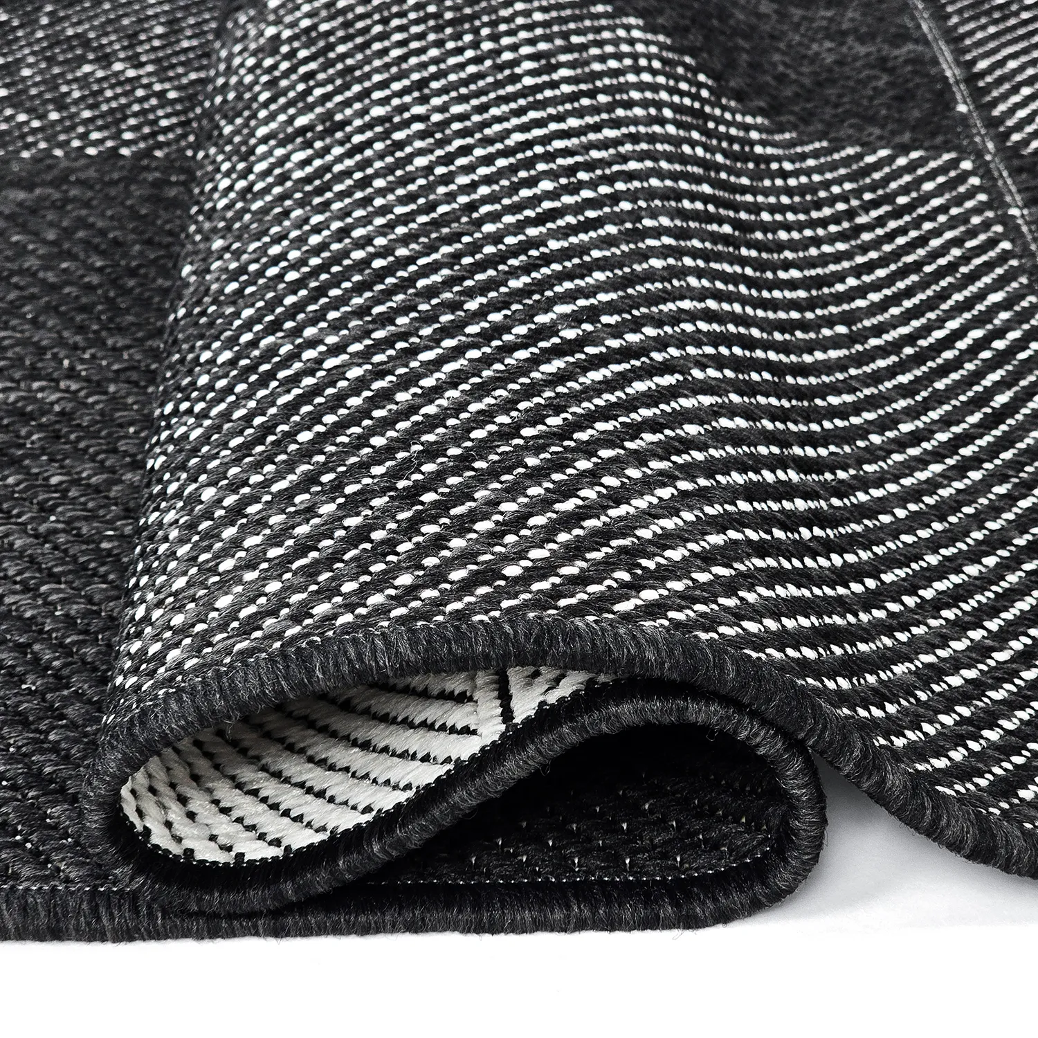 Beltéri és kültéri szőnyeg - utomhusmatta - Ava (fekete)