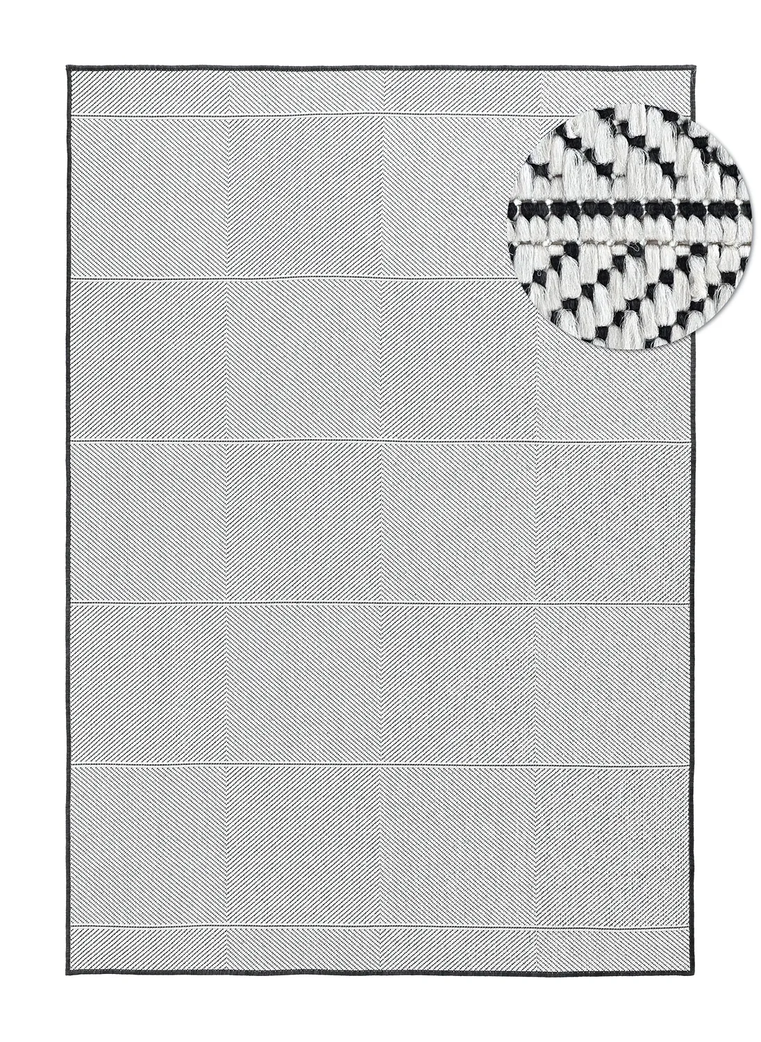 Beltéri és kültéri szőnyeg - utomhusmatta - Ava (fekete)