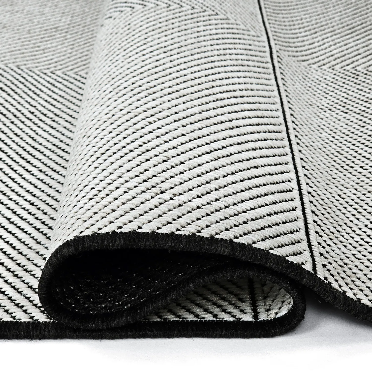 Beltéri és kültéri szőnyeg - utomhusmatta - Ava (fekete)