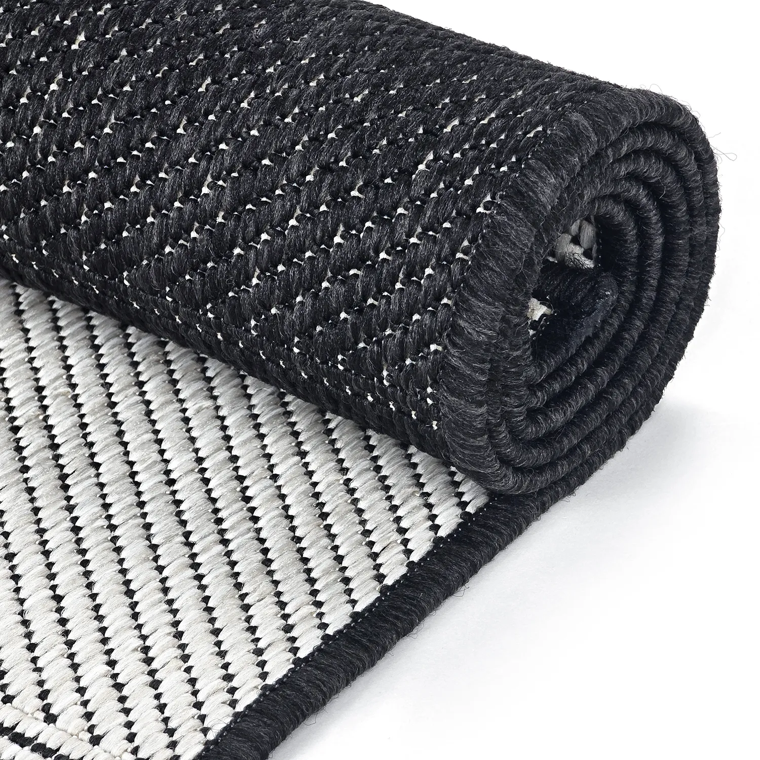 Beltéri és kültéri szőnyeg - utomhusmatta - Ava (fekete)