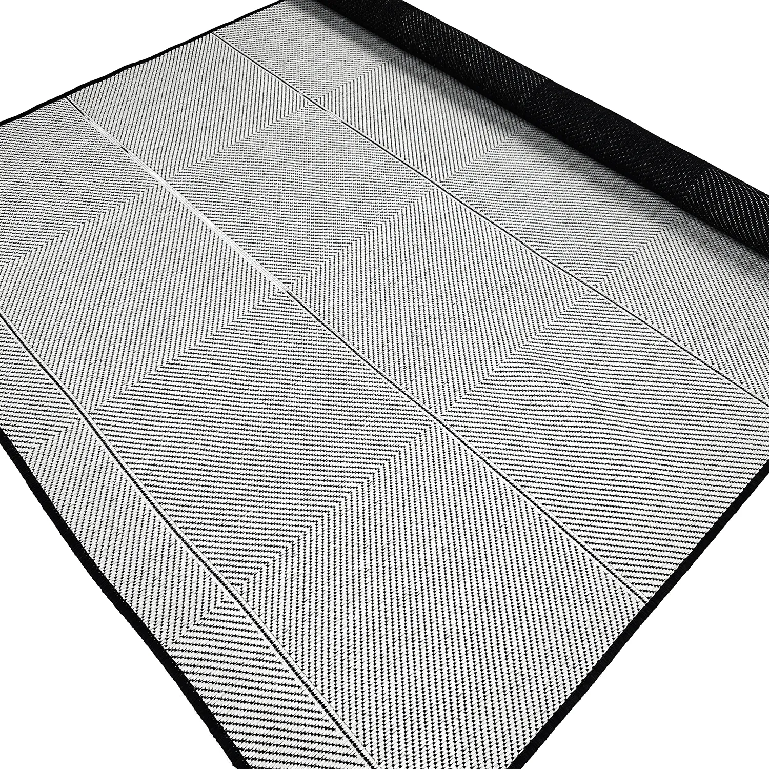 Beltéri és kültéri szőnyeg - utomhusmatta - Ava (fekete)