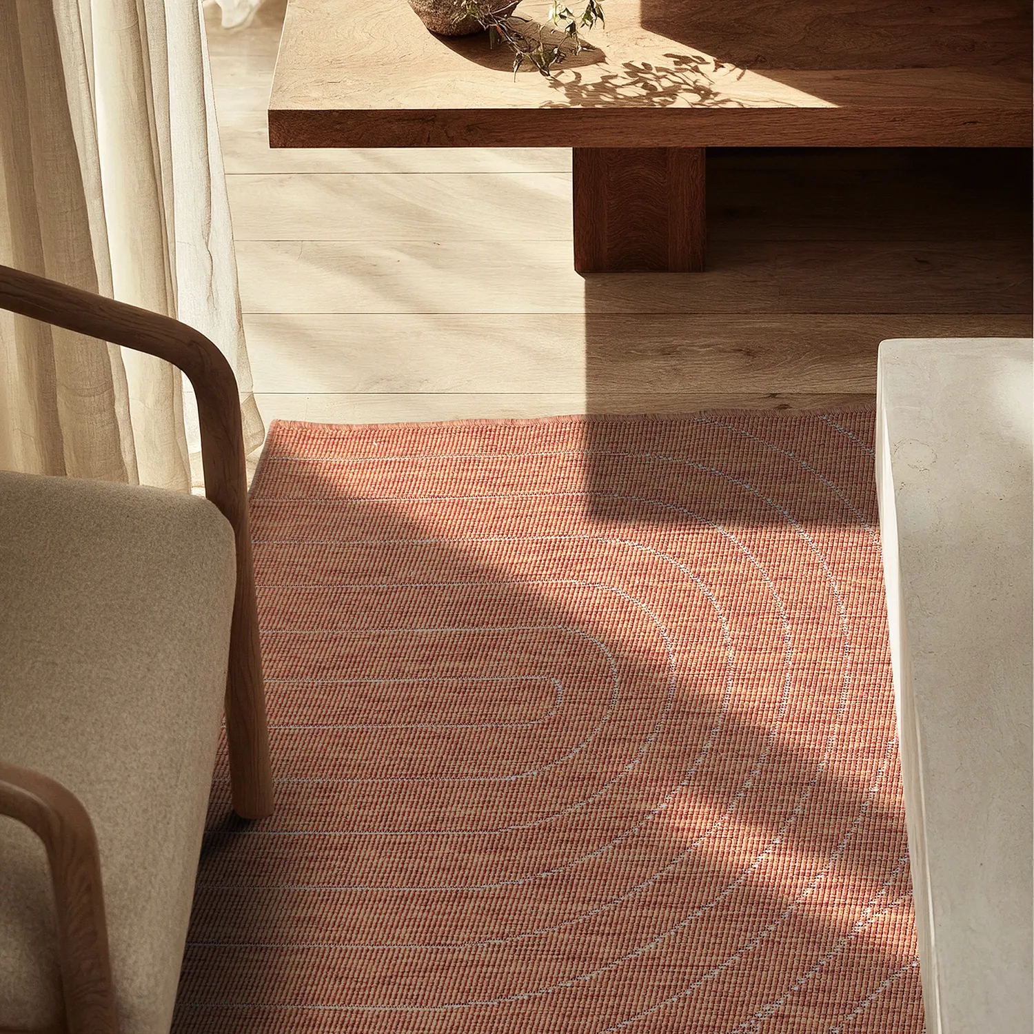 Beltéri és kültéri szőnyeg - utomhusmatta - Hayden (piros)