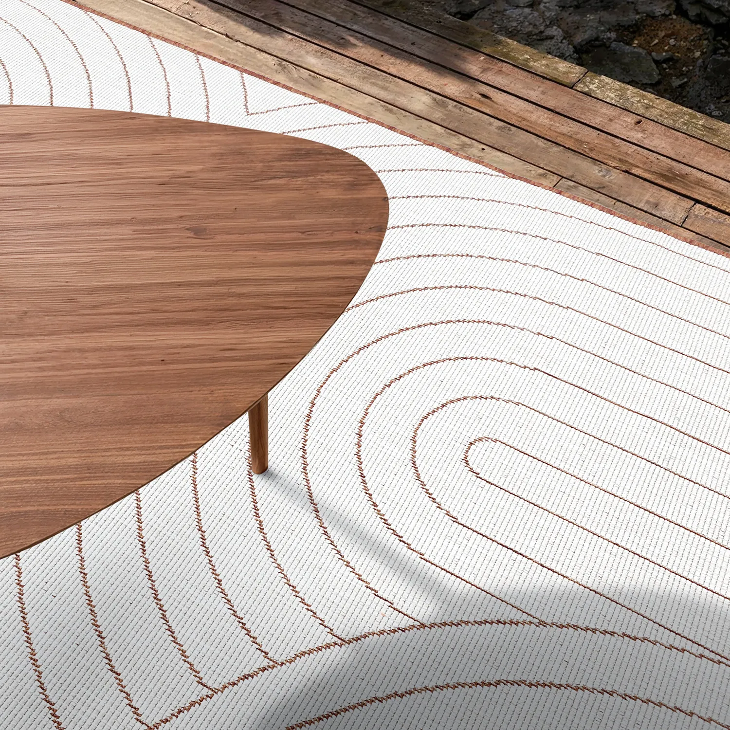 Beltéri és kültéri szőnyeg - utomhusmatta - Hayden (piros)