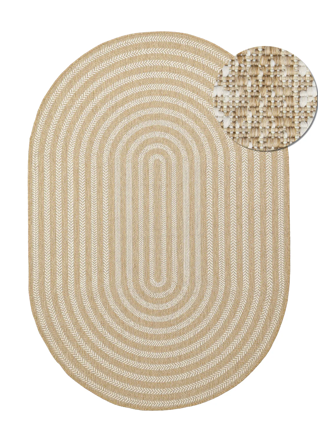 Ovális szőnyeg - Indoor/outdoor Leander (természet)