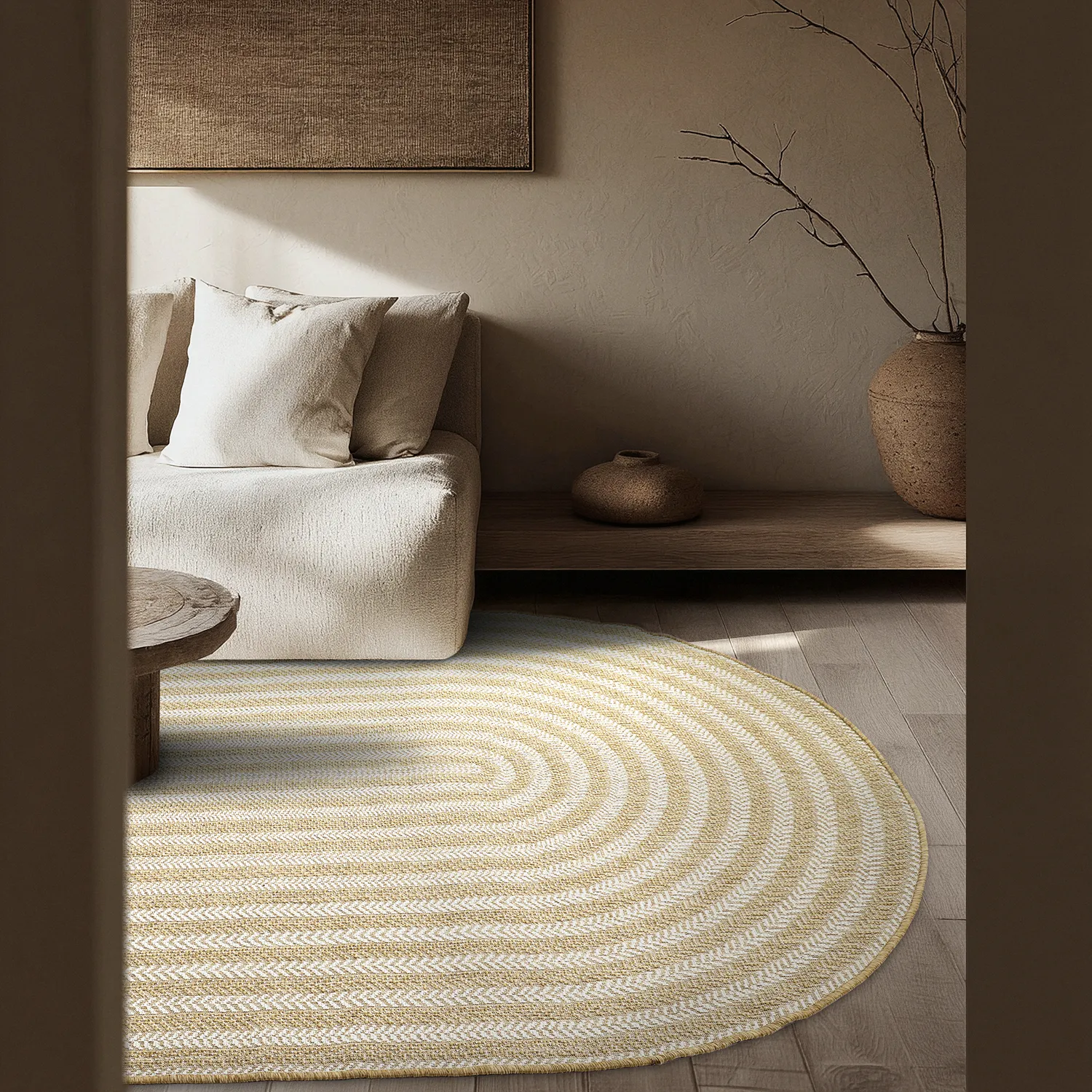 Ovális szőnyeg - Indoor/outdoor Leander (természet)