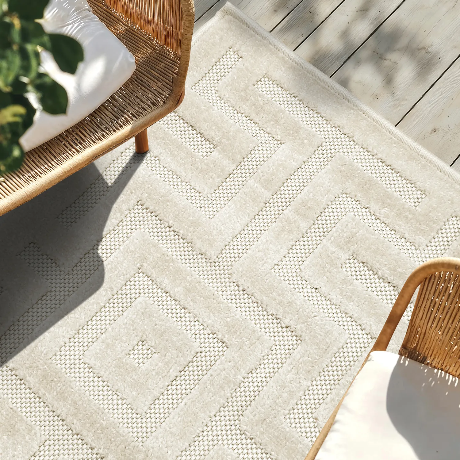 Shaggy Indoor/Outdoor - Oneida (krém)