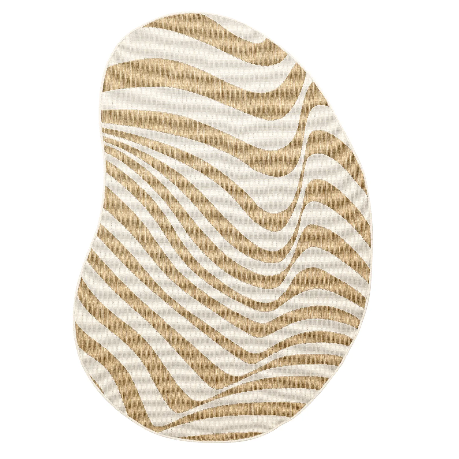 Beltéri és kültéri szőnyeg - utomhusmatta - Remina (természet/fehér)