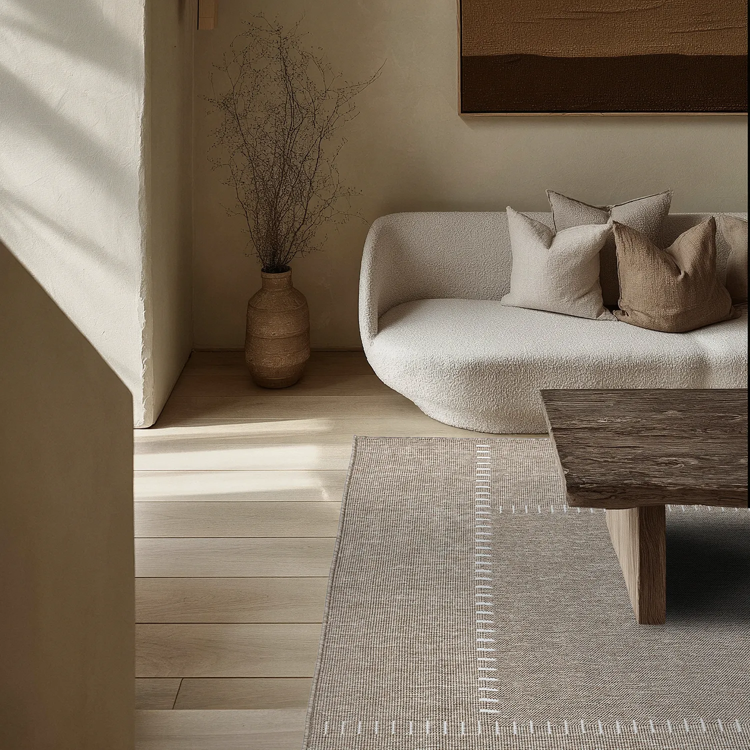 Beltéri és kültéri szőnyeg - utomhusmatta - Rhea (bézs)