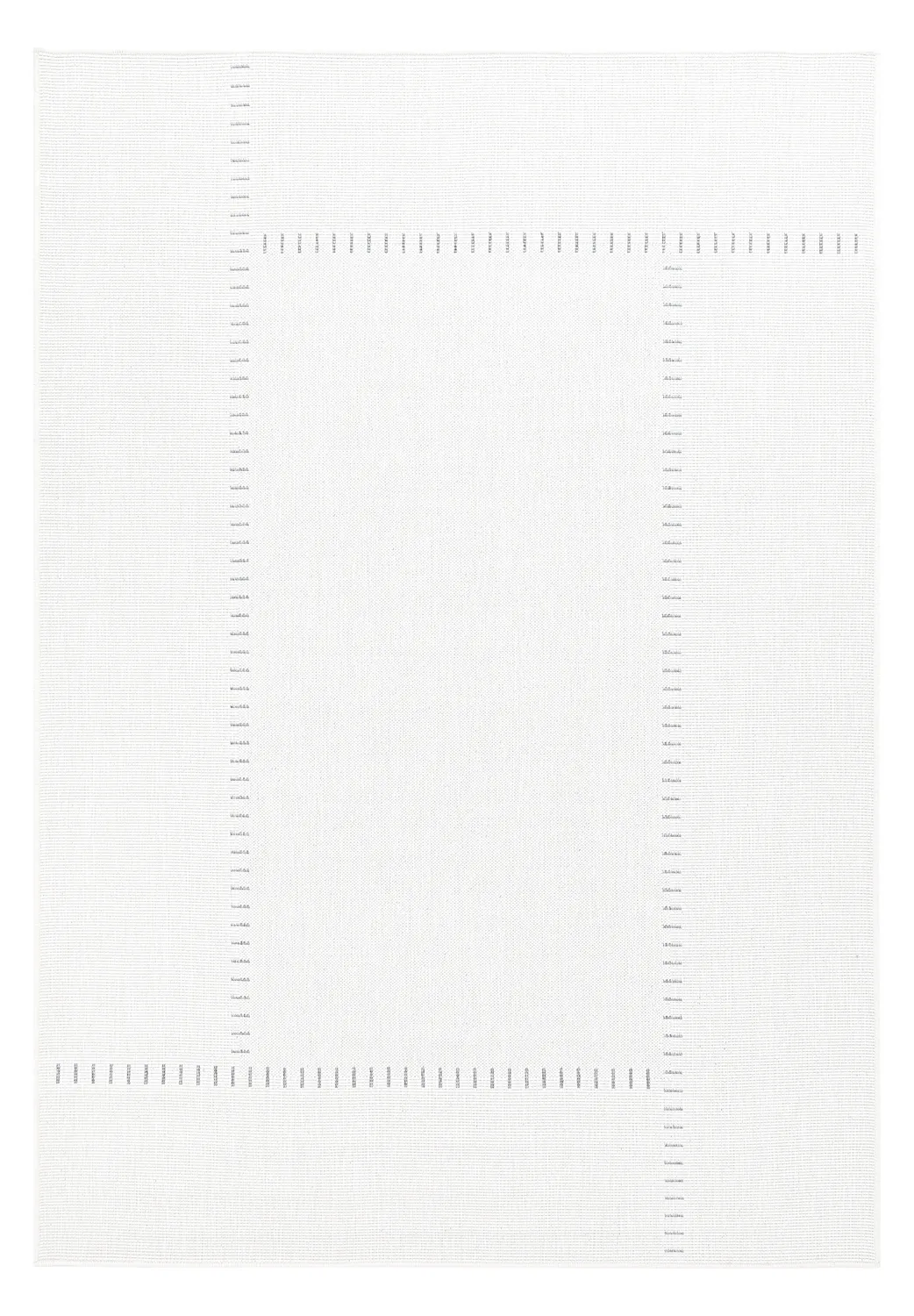 Beltéri és kültéri szőnyeg - utomhusmatta - Rhea (fehér)