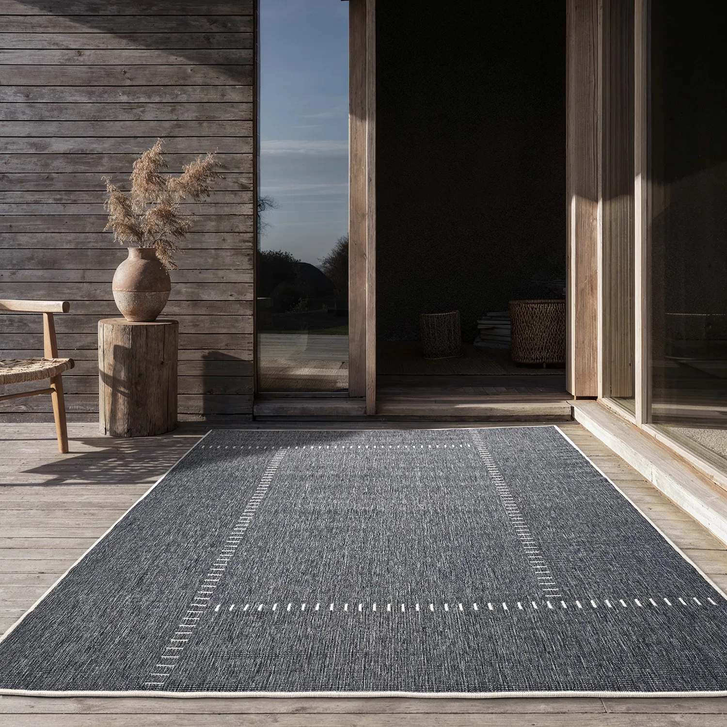 Beltéri és kültéri szőnyeg - utomhusmatta - Rhea (fehér)