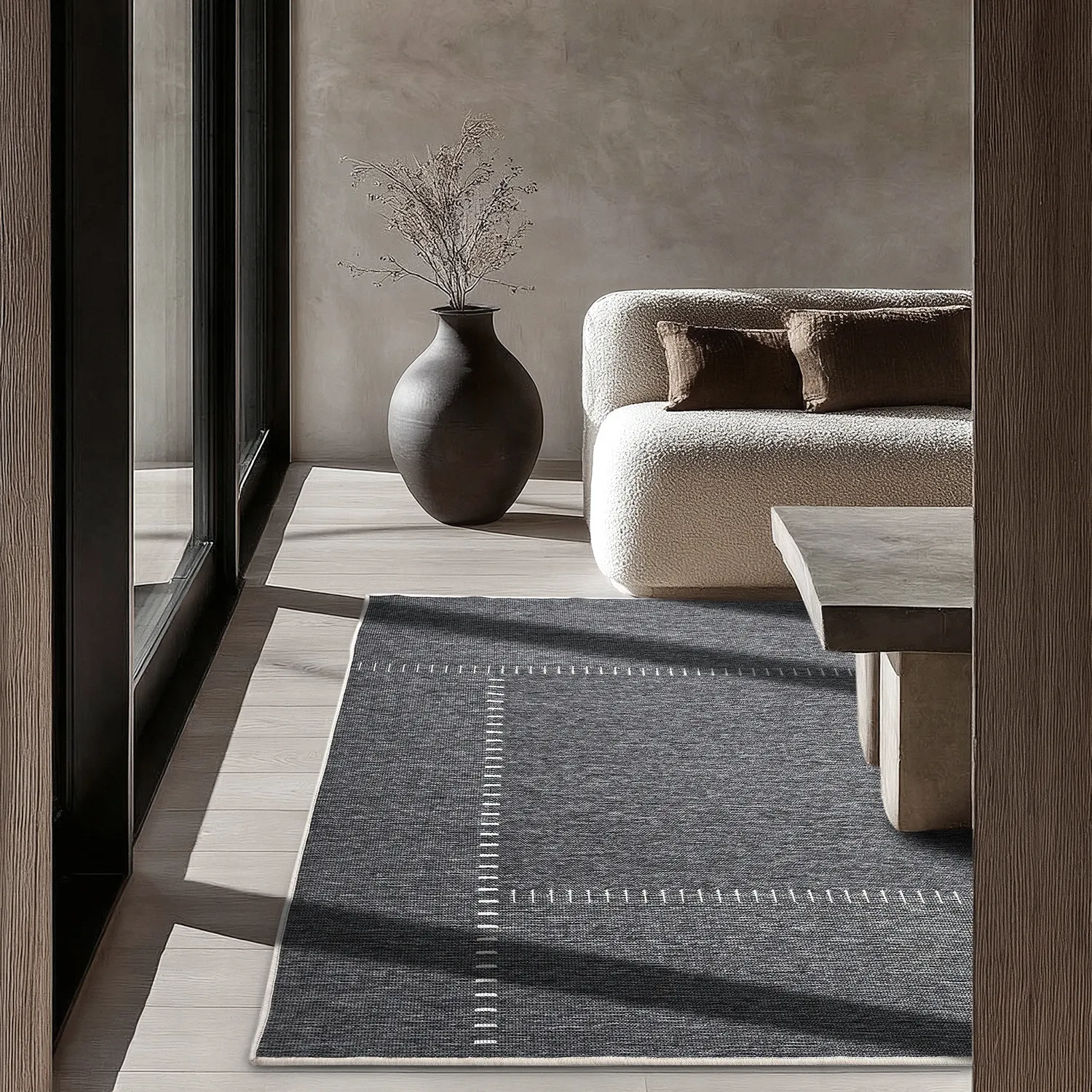 Beltéri és kültéri szőnyeg - utomhusmatta - Rhea (fehér)