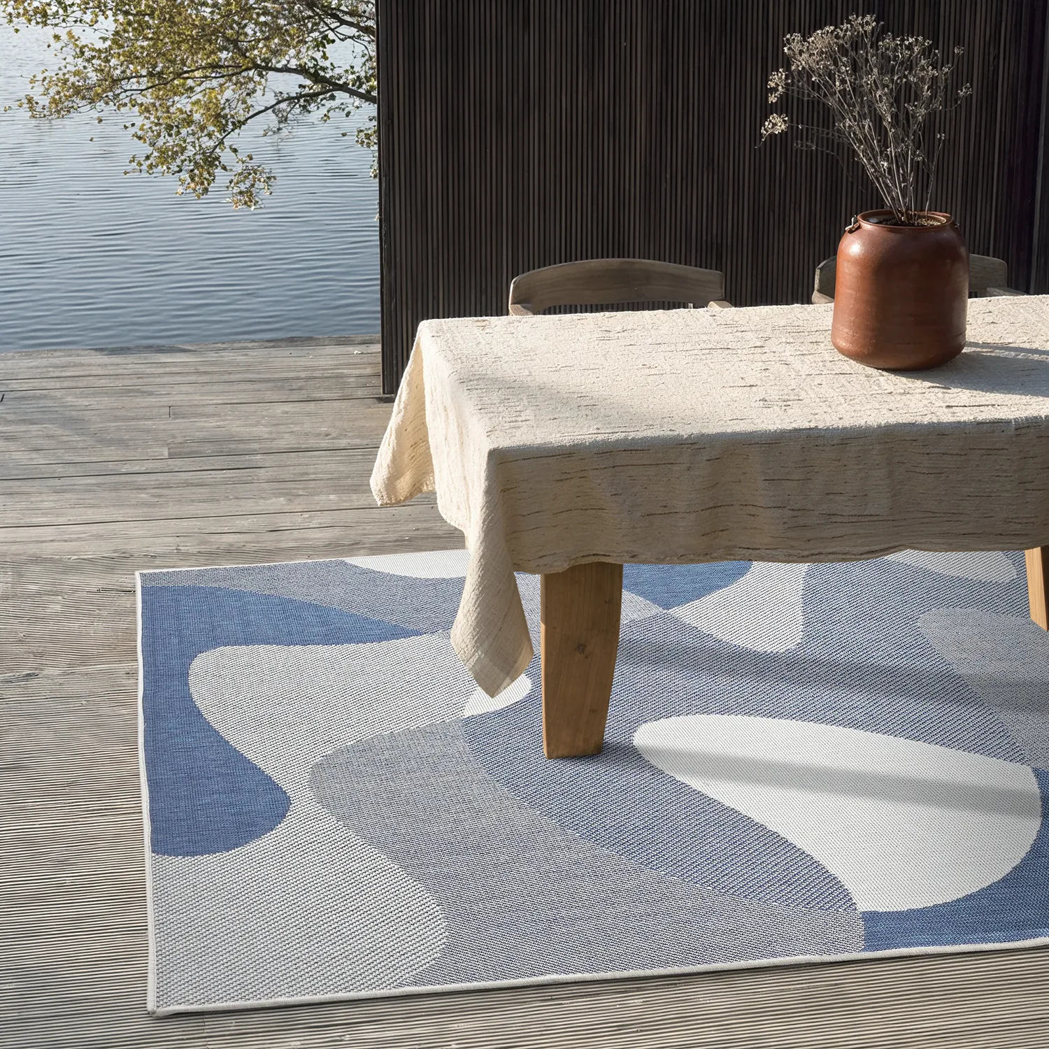 Beltéri és kültéri szőnyeg - utomhusmatta - Somerville (kék)