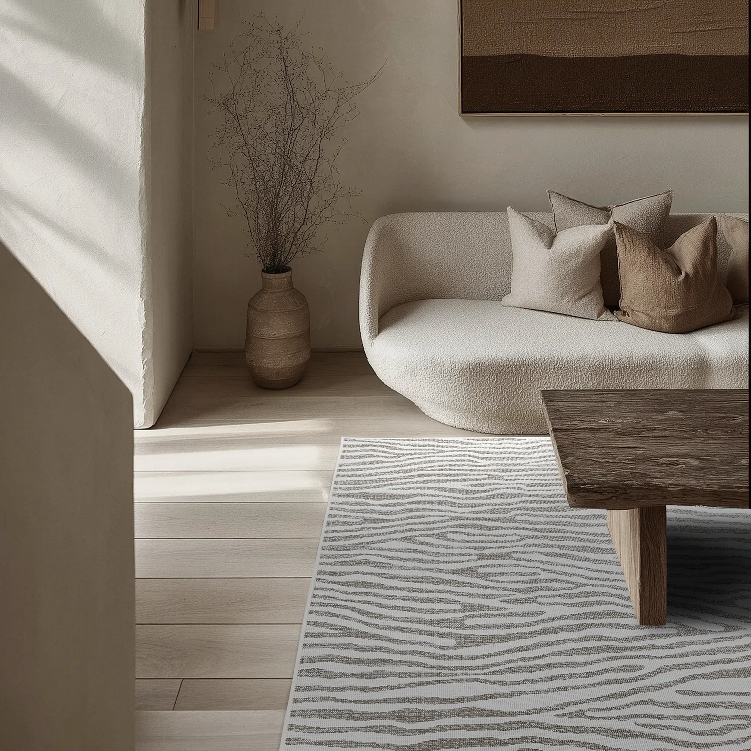 Beltéri és kültéri szőnyeg - utomhusmatta - Vaura (bézs)