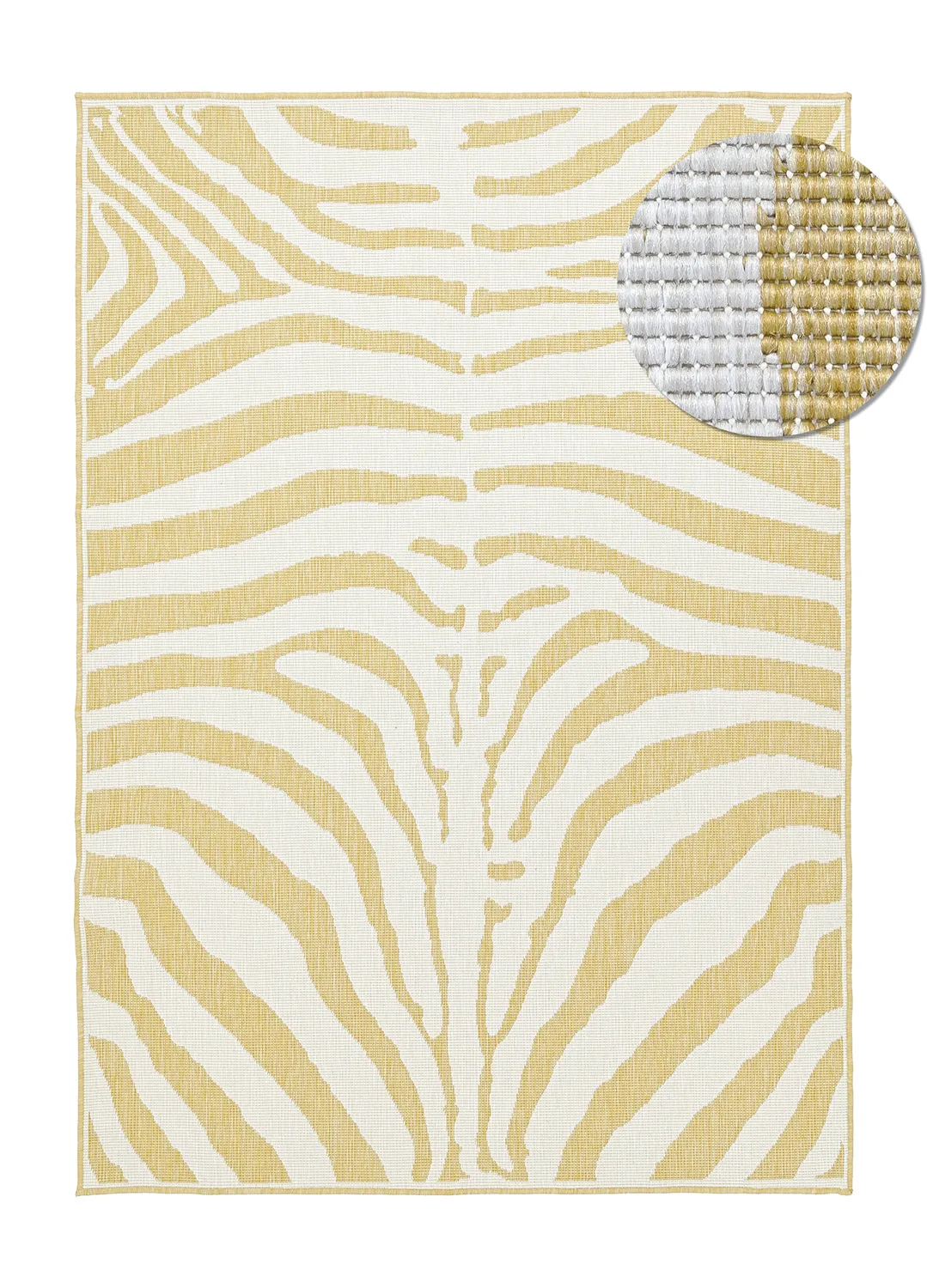 Beltéri és kültéri szőnyeg - utomhusmatta - Winona (sárga)