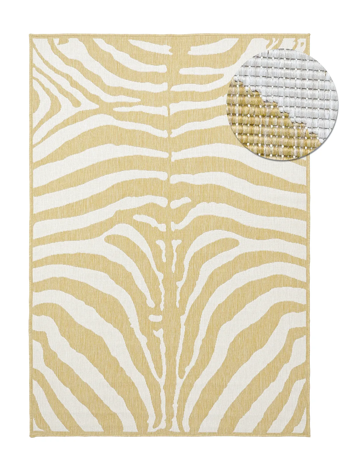 Beltéri és kültéri szőnyeg - utomhusmatta - Winona (sárga)