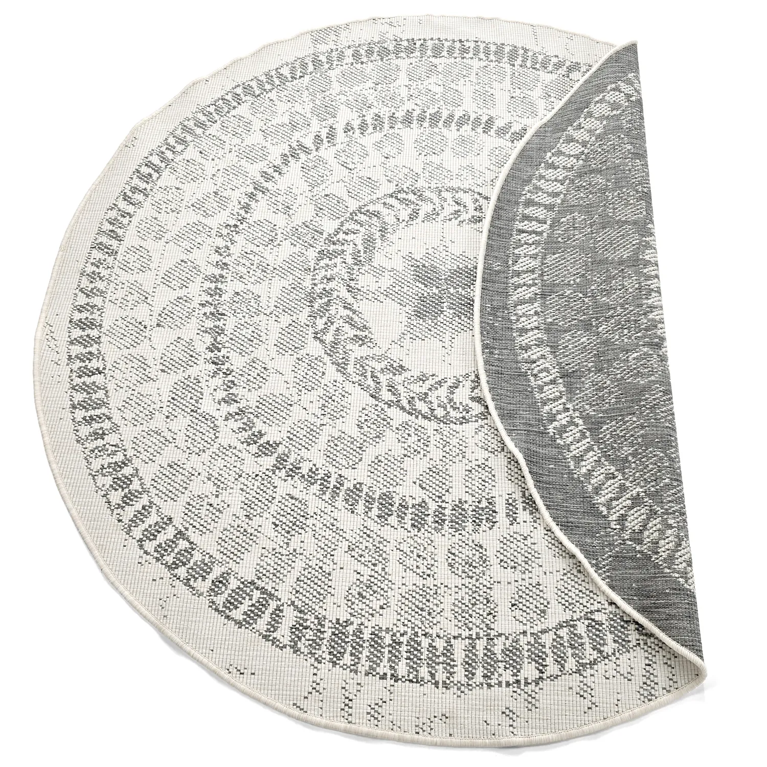 Kerek szőnyeg - Indoor/Outdoor Malcolm (szürke)