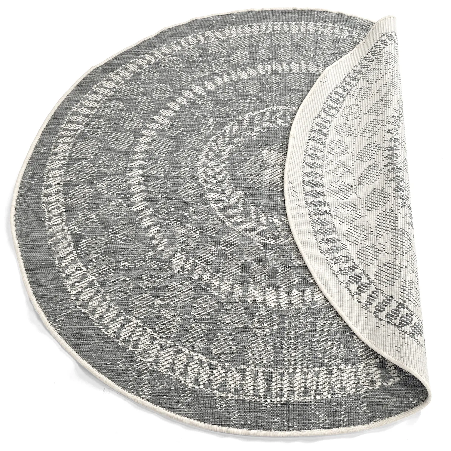 Kerek szőnyeg - Indoor/Outdoor Malcolm (szürke)